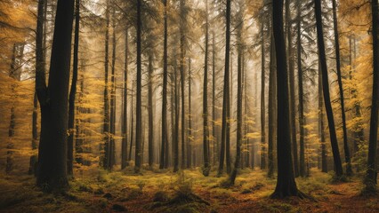 Fototapeta premium autumn in the forest