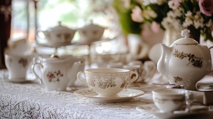 Victorian Tea Party with a Modern Twist: Lace, China & Chic