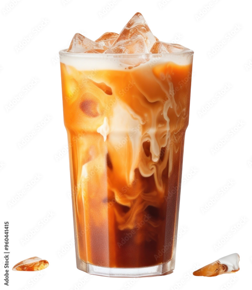 Sticker PNG Thai tea dessert drink juice.