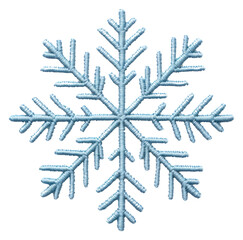 PNG Snowflake in embroidery style white celebration creativity.
