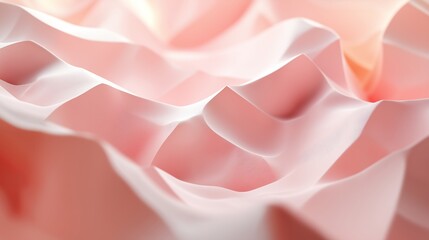 Fototapeta premium An abstract background featuring soft, flowing geometric shapes in gentle gradients of white and peach, ideal for technology-themed presentations