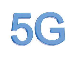 5g icon 3d render illustration