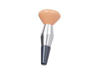 Makup brush icon 3d render illustration