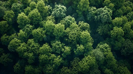 Naklejka premium Sustainable Forest: Net Zero Carbon Showcase. Sustainability focused forest showcasing net zero carbon concept