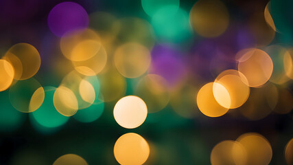 Fototapeta premium abstract background featuring vibrant and colorful bokeh lights. 