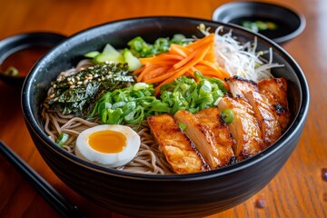 Japanese food, soba noodles, buckwheat goodness served cold with dipping sauce or hot in a flavorful broth