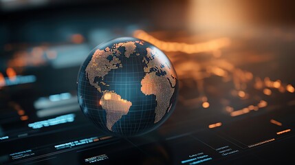 Visualize an animated globe showing countries affected by crude oil price increases