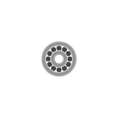 Obraz premium Ball bearing flat icon on white background