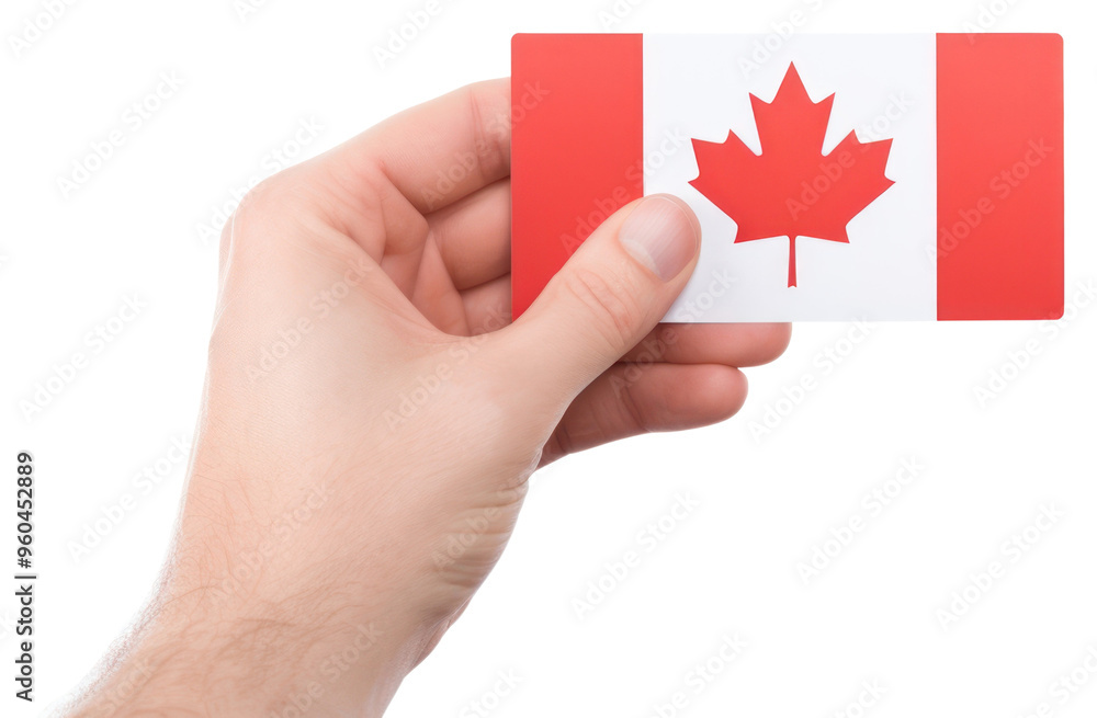 Poster PNG Flag holding hand transparent background.