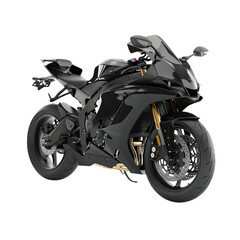 Black Sportbike Motorcycle