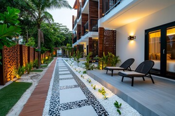 New building, boutique hotel, personalized experience offers guests unique accommodations with stylish and contemporary designs