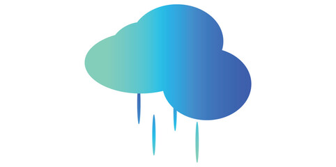 abstract background with  gradient color  and clouds. vector