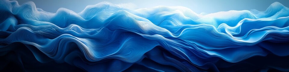 Obraz premium Abstract background with liquid or vapor. Blue wallpaper with smoke stains or water.