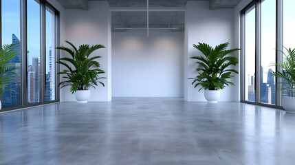 Obraz premium Generative Corner Modern Industrial Style