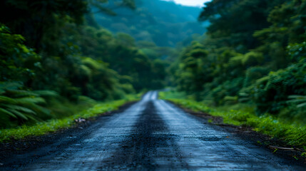 Obraz premium road in the forest