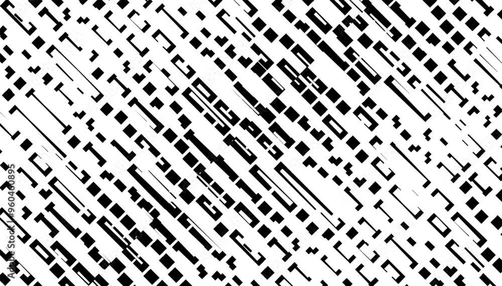 Poster black and white abstract geometric pattern with diagonal lines effect. for sporty background and jer