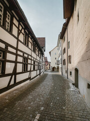 Old Town Street View and Buildings Stein Am Rhein Switzerland