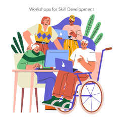 International Day of Charity. Flat Vector Illustration