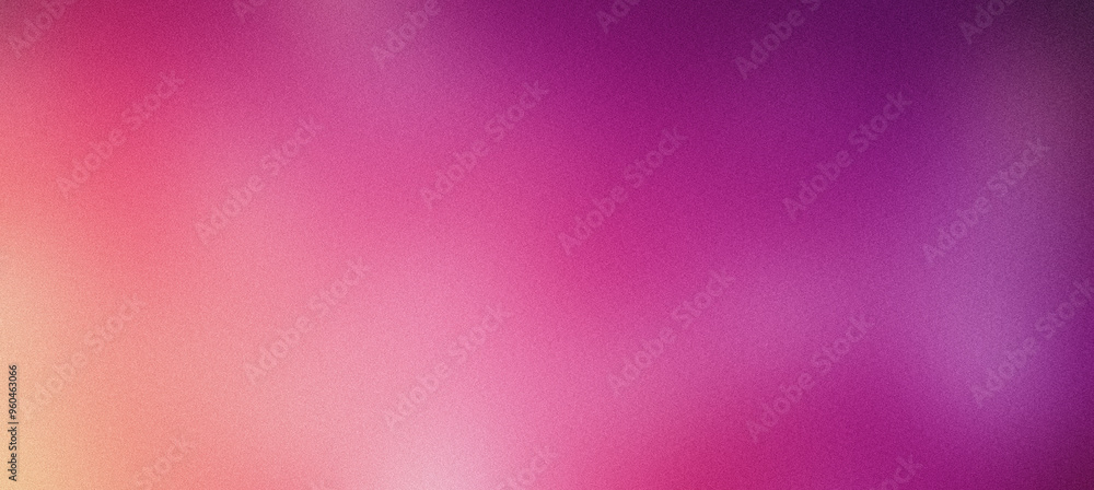 Poster blurred pink and purple gradient background with grainy texture and smooth color blend