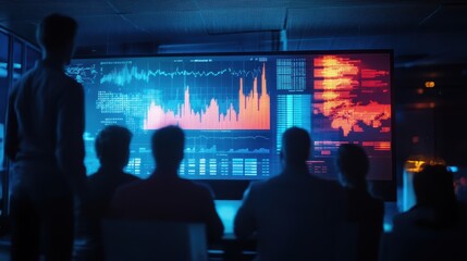 Naklejka premium Analyzing Market Trends: A Captivating Data Visualization