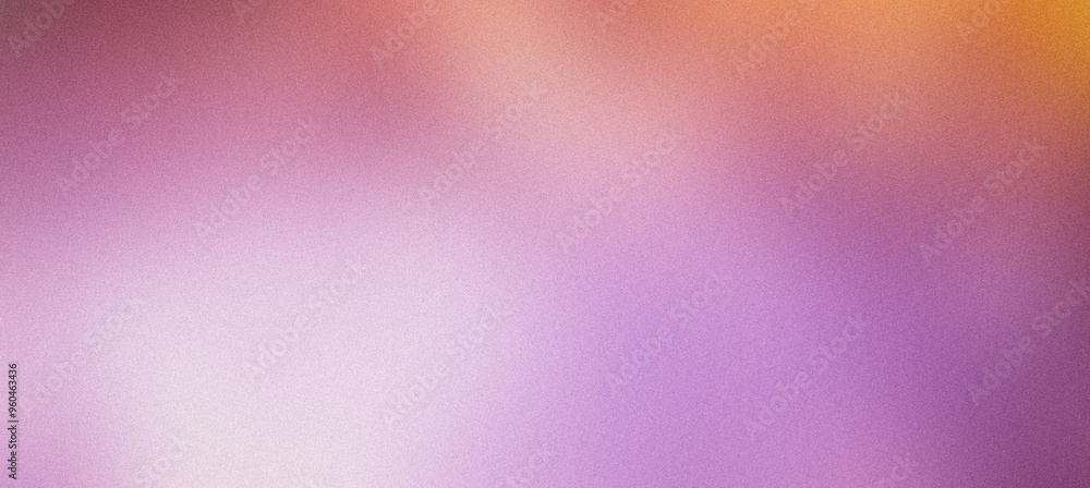 Wall mural Blurred abstract background with purple to orange gradient and grainy texture