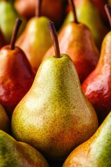 Seamless background of fresh pear