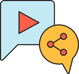 Video and Share Icon
