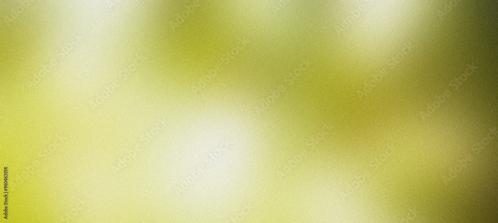 Poster abstract green and yellow background with a hint of grainy texture