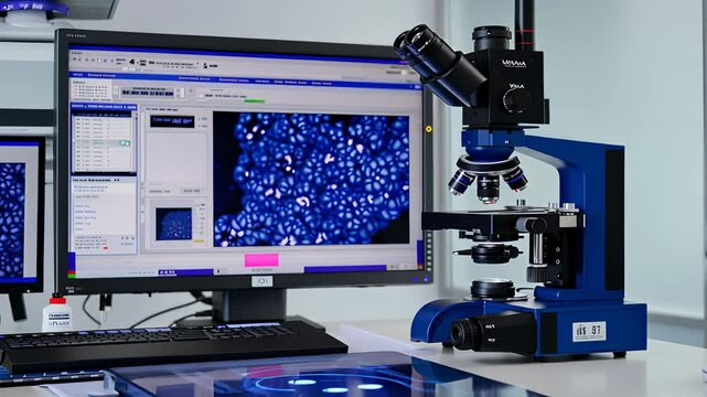 Laboratories with machinery and equipment, scientific research and technological advancement.