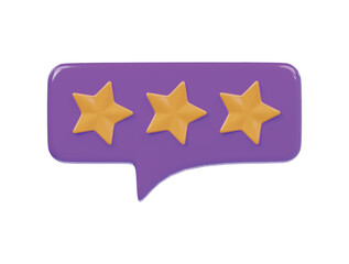 Review icon 3d render illustration