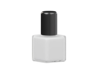 Nail polish icon 3d render illustration