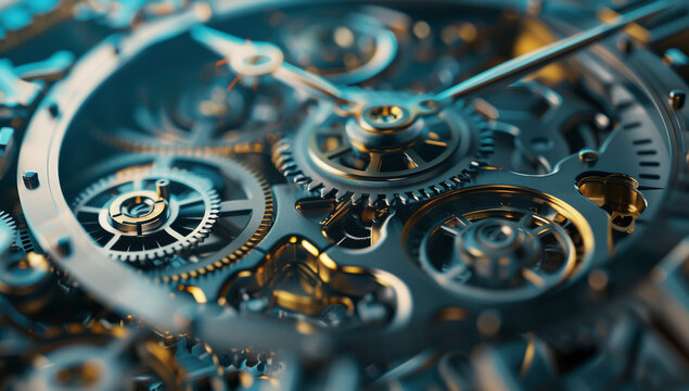 3D of a mechanical watch