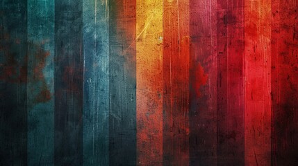 Obraz premium Retro background with neon light streaks and faded gradient stripes in vibrant tones