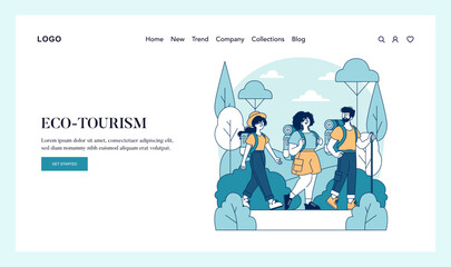 World Tourism Day. Flat Vector Illustration