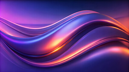 Naklejka premium Fluid Digital Waves in Dynamic Abstract Art