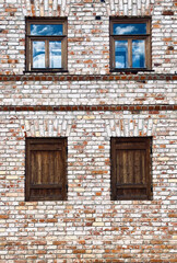 old window in the wall