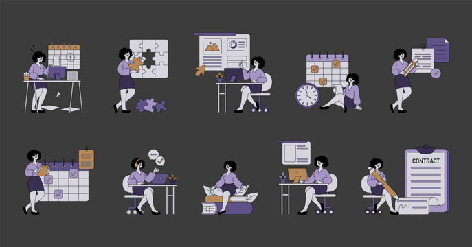 Business People. Flat Vector Illustration