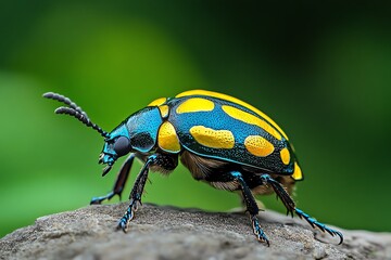 Naklejka premium Beetles, in mythology, symbols of transformation represent change and rebirth in various cultures