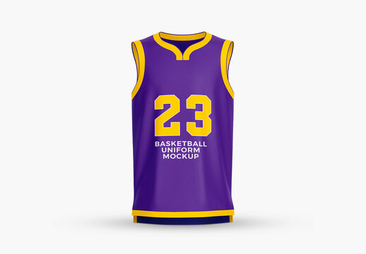 Top Tank Basketball Mockup - Front View