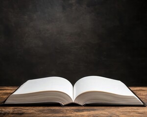 An open book with blank pages under soft light, symbolizing the start of a new story new beginnings, new chapter