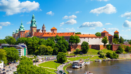 Fototapeta premium Beautiful view of the city of Krakow, Poland