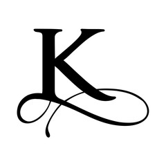 K letter logo concept. Vector image