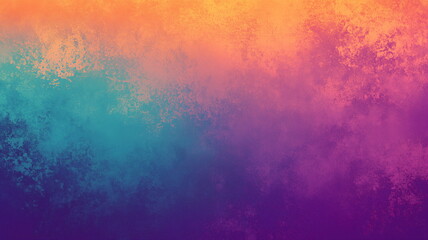 Obraz premium Retro-style gradient background with vibrant orange, teal, and purple hues