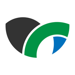 Print creative modern color full logo design