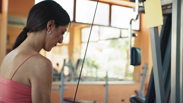 The Motivation Of A Woman Training In The Morning 