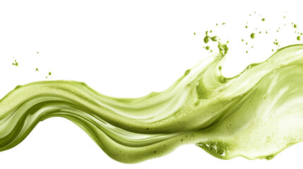Green liquid splash.