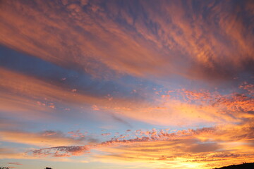 Fototapeta premium sunrise over the lake