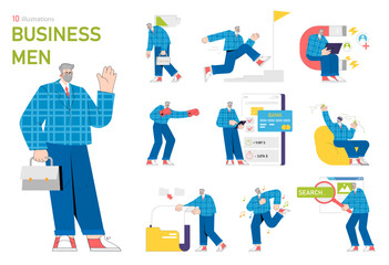 businessman. Flat Vector Illustration