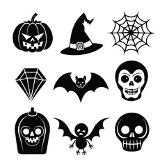 Halloween vector set