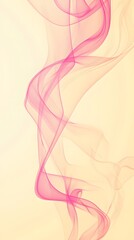 Naklejka premium Pink Smoke on Yellow Background, Abstract Image, Texture, Pattern, Wallpaper, Cover and Screen for Smartphone, PC, Laptop, 9:16 and 16:9 Format